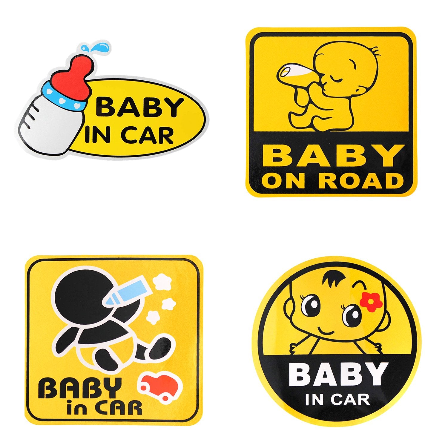 Baby On Board Sticker Car - Reflective Safety Sign Waterproof Sticker