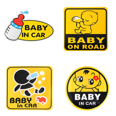 Baby On Board Sticker Car - Reflective Safety Sign Waterproof Sticker