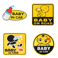 Baby On Board Sticker Car - Reflective Safety Sign Waterproof Sticker