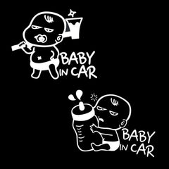 Baby In Car Stickerf or Cars Windows Baby Safety Car Signs (2 PCS)