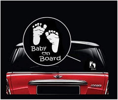 Baby on Board Sticker for Cars Windows and Bumpers Footprint