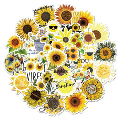 Bee & Sunflower & Butterfly Mixed Stickers for Water Bottle Laptop Phone