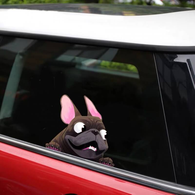 Bulldog Outdoor Rated Vinyl Sticker Decal for Windows Bumpers (3 PCS)