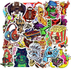 100 PCS Monster Punk Stickers