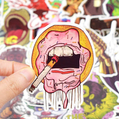 100 PCS Monster Punk Stickers