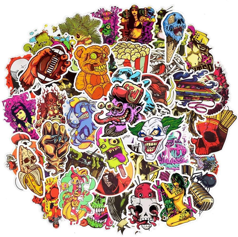 100 PCS Monster Punk Stickers