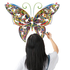 Colorful Animal Pattern DIY Puzzle Cartoon Butterfly Wall Stickers Living Room Stickers