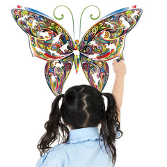 Colorful Animal Pattern DIY Puzzle Cartoon Butterfly Wall Stickers Living Room Stickers