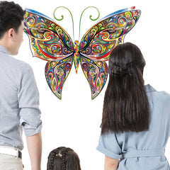 Colorful Animal Pattern DIY Puzzle Cartoon Butterfly Wall Stickers Living Room Stickers
