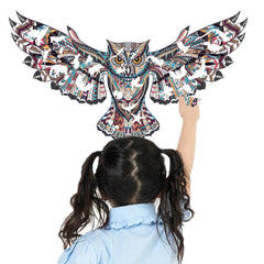 Colorful Animal Pattern DIY Puzzle Cartoon Eagle Wall Stickers Living Room Stickers