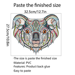 Colorful Animal Pattern DIY Puzzle Cartoon Koala Wall Stickers Living Room Stickers