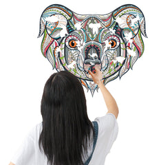 Colorful Animal Pattern DIY Puzzle Cartoon Koala Wall Stickers Living Room Stickers