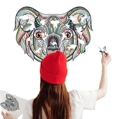 Colorful Animal Pattern DIY Puzzle Cartoon Koala Wall Stickers Living Room Stickers