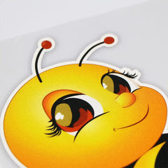 Cute Lady Bee Stickers Outdoor Rated Decal for Cars Windows (2 PCS)