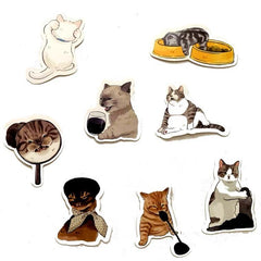 Cute Cat Animal Stickers | Decals for Laptops Phone case (50 Pcs)