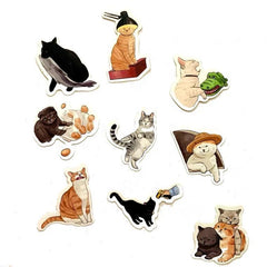 Cute Cat Animal Stickers | Decals for Laptops Phone case (50 Pcs)