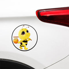 Cute Honepot Bee Sticker Outdoor Rated Decal for Cars Windows (2 PCS)