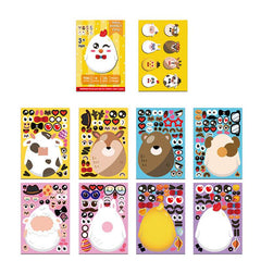 DIY Cute Animal Educational Stickers Cartoon Reuseable Stickers for Kids