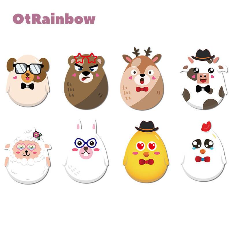 DIY Cute Animal Educational Stickers Cartoon Reuseable Stickers for Kids
