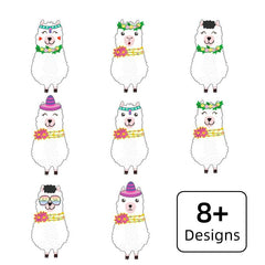DIY Cute Llama Educational Stickers Cartoon Reuseable Stickers for Kids