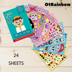 DIY Cute Princess Educational Stickers Cartoon Reuseable Stickers for Kids