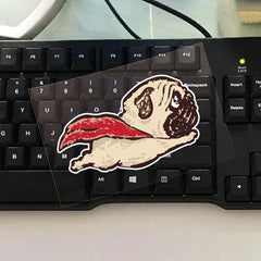 Funny Superdog Vinyl Sticker Decal for Car Windows Bumpers (2 PCS)