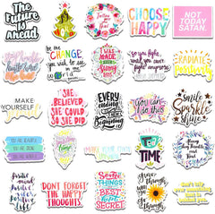 50 PCS motivational Word Stickers