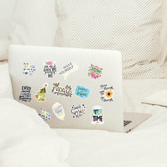 50 PCS motivational Word Stickers
