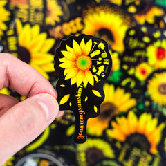 50 Pcs Sunflower Vinyl Waterproof Water Bottle Stickers for Hydroflask Luggage  Laptop