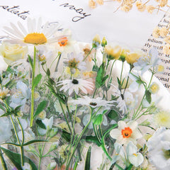 Retro Floral Transparent Stickers for Phone Cases Water Bottles Laptops