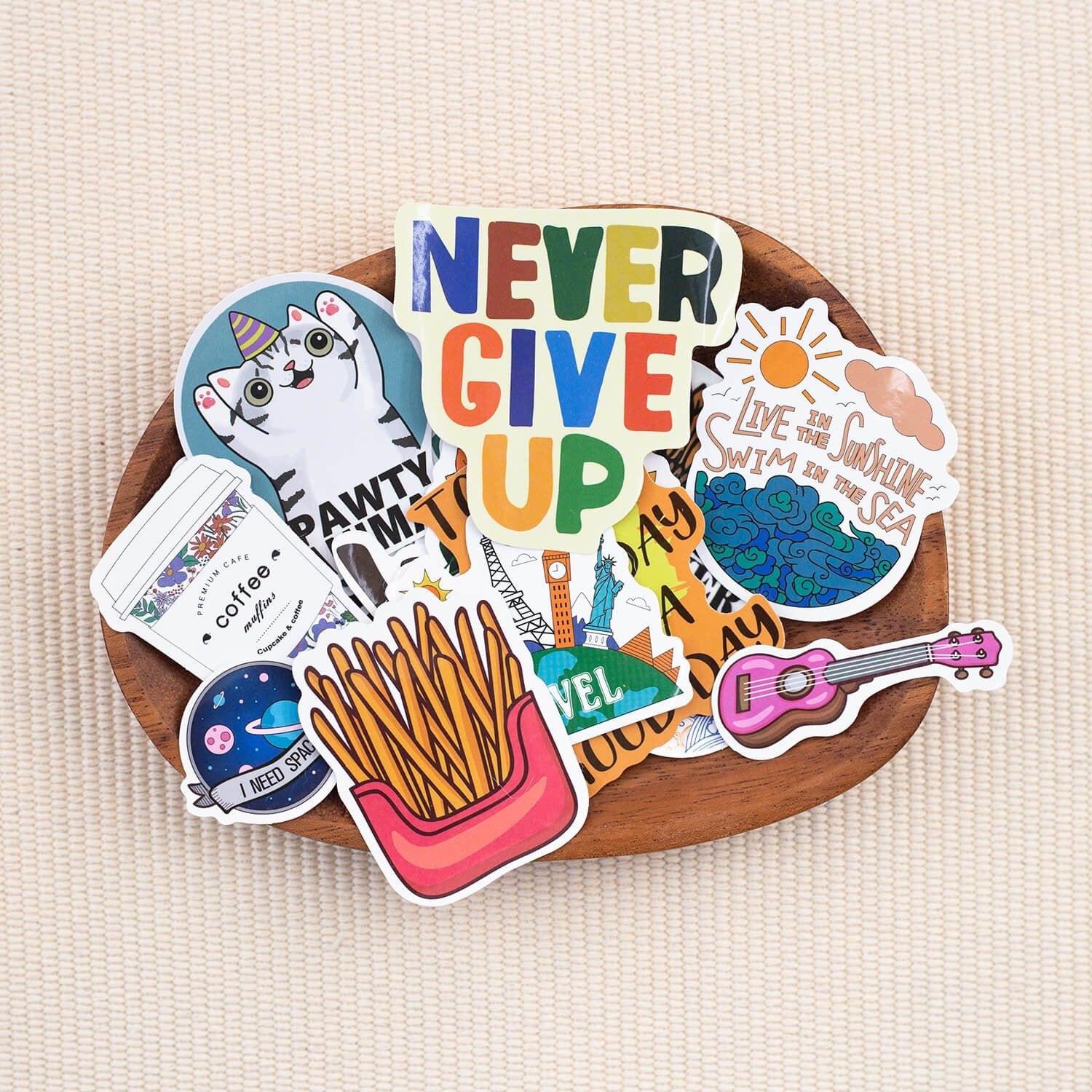 200 PCS Inspirational Sunflower Stickers Motivational Decals