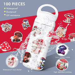 50 PCS Cute Mushroom Stickers