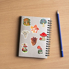 50 PCS Cute Mushroom Stickers
